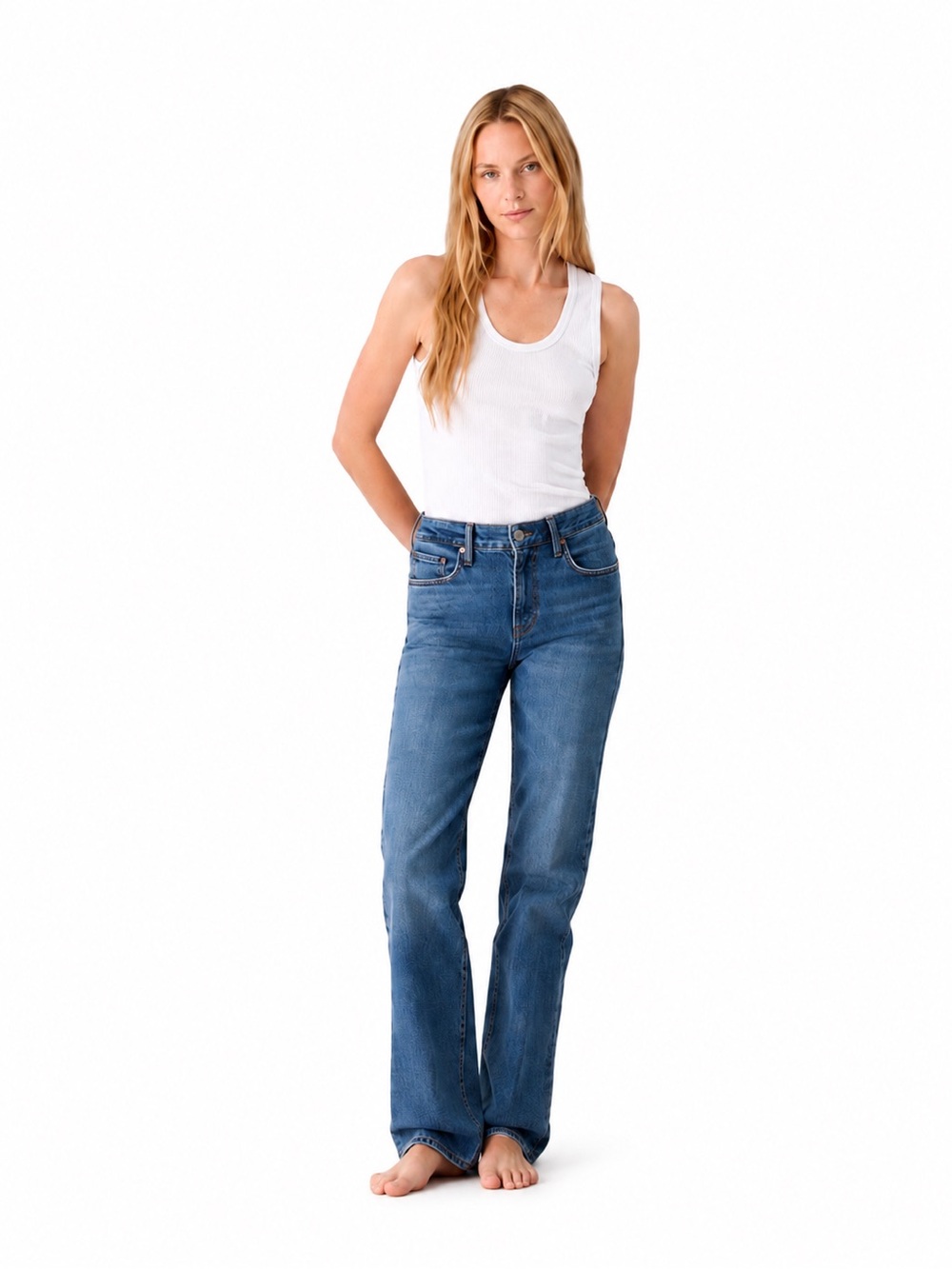 Denim Forum 27x31 90s Snatched Hi-Rise Straight Jean from Aritzia 0593